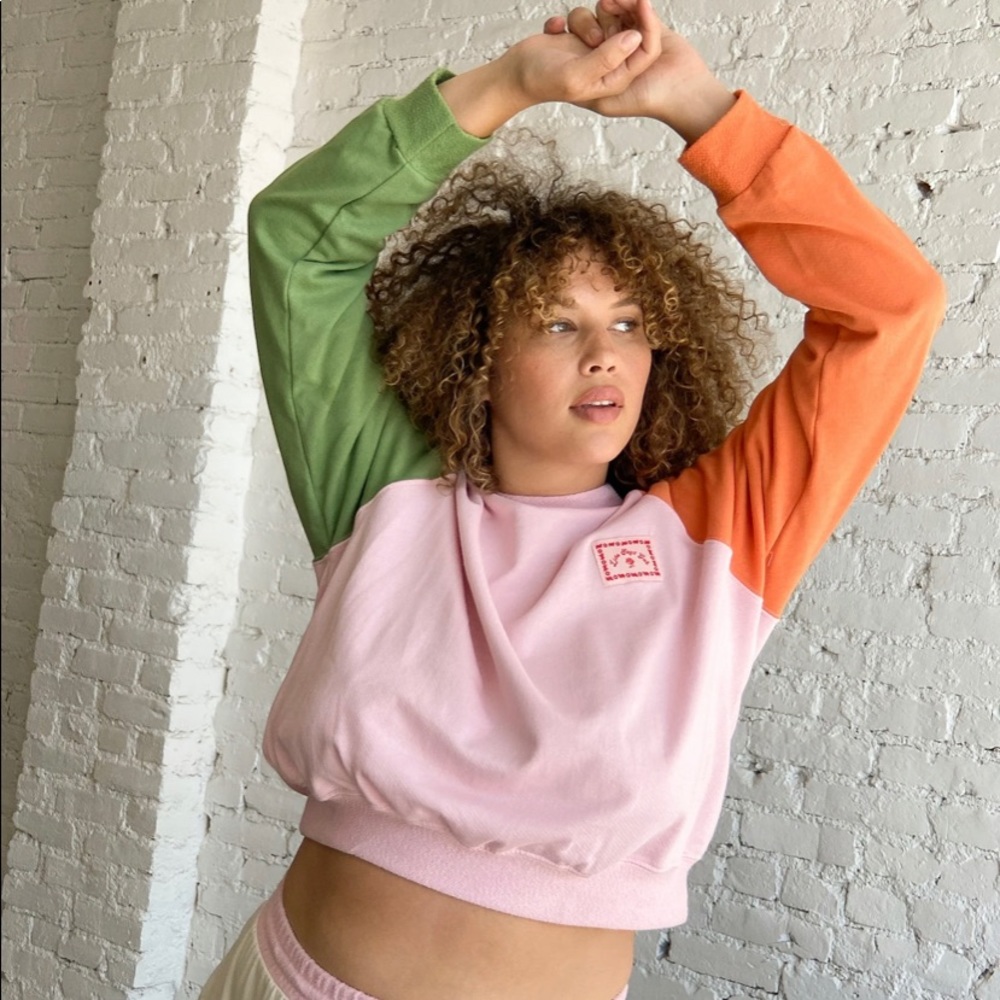 Lisa Says Gah Colorblock Sweatshirt
